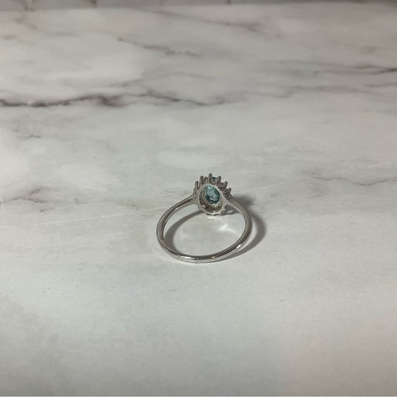 Real Blue Topaz Pendant, Ring, Earrings on 925 Sterling Silver - Picture 11 of 11